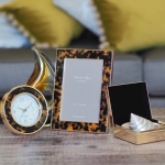 Faux Tortoiseshell & Gold 5 x 7 Photo Frame