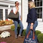 Equestrian Racing Tote - Black