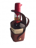 Custom Leather Bourbon Server - Maker's Mark