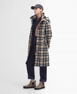 Iris Tartan Waterproof Jacket - Navy Check - 14