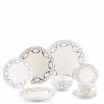 WELLINGTON BIT PATTERN BONE CHINA ROUND DINNER PLATE