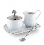 Equestrian Sugar and Creamer Set