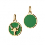 MINI TAURUS ENAMEL VERMEIL CHARM