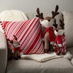 Plush Standing Deer, Set of Three