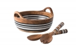 Stonewood Stripe Salad Server Set