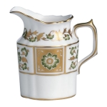 Derby Panel Green Creamer Jug 8.75 Ounce