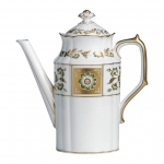 Derby Panel Green Coffee Pot 38.5 Ounces