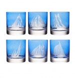 Golden Age of Yachting DOF, Set of 6 - Blue