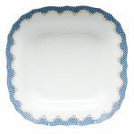 Fish Scale Blue Square Fruit Dish 11\ 11\ Square


