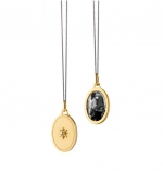 OVAL STAR HALF LOCKET