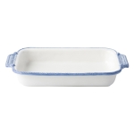 Le Panier White/Delft Rectangular Baker 16