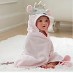 Princess Mousie Hooded Baby Bath Wrap