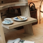 Blue Fluted Plain Tea Cup and Saucer