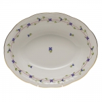 Blue Garland Oval Vegetable Dish 10\ 10\ Length x 8\ Width