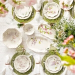 Floral Sketch Jasmine Dinner Plate