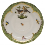 Rothschild Bird Green Border Tea Cup Saucer - Motif #9 