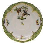 Rothschild Bird Green Border Tea Cup Saucer - Motif #12 