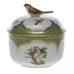 Rothschild Bird Green Border Covered Sugar with Bird 4\ Height
6 Ounces