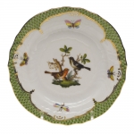 Rothschild Bird Green Border Bread and Butter Plate - Motif #5 