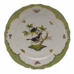 Rothschild Bird Green Border Service Plate - Motif #1 