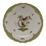 Rothschild Bird Green Border Service Plate - Motif #3 