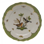 Rothschild Bird Green Border Service Plate - Motif #5 