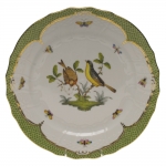 Rothschild Bird Green Border Service Plate - Motif #7 