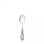 King Richard Sterling Teaspoon Named for the Richard the Lion Hearted, this pattern was inspired by the rich architectural decoration of old English mansions. Introduced in 1932, the design appears to be deeply carved so the details stand out clearly, offsetting the central ornamental shield mimicking those carried by knights during the crusades and the pointed oval top and neck framed in curling leaves. The confident styling will elevate every meal into a festive dining experience, and enhance traditional and formal settings. 

Polish your sterling silver once or twice a year, whether or not it has been used regularly. Hand wash and dry immediately with a chamois or soft cotton cloth to avoid spotting.
