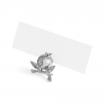 Pomegranate Place Card Holder Set - Silver