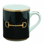 Cheval Black Mug 10 Ounces

