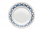 Catene Blue Salad/Dessert Plate Edged in platinum. 