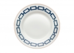 Catene Blue Buffet/Dinner Plate Edged in platinum. 