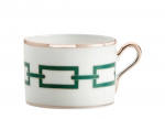 Catene Green Tea Cup Edged in platinum. 