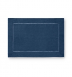 Festival Navy Placemats, Set of Four 14\ x 20\

100% Linen
Plain weave

Hem:
Hand thread drawn hemstitch with mitered corners
Plain hem on round Tablecloth

Care:
Machine wash cold water on gentle cycle. Do not use bleach (bleaching may weaken fabric & cause yellowing). Do not use fabric softener. Wash dark colors separately. Do not wring. Line dry or tumble dry on low heat. Remove while still damp. Steam iron on \linen\ setting.
